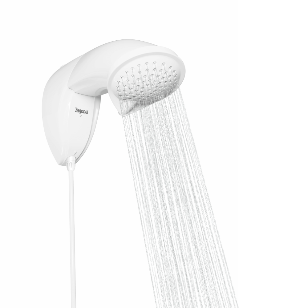 Chuveiro Elétrico Eletrônico ND 220V 7700W Branco Zagonel